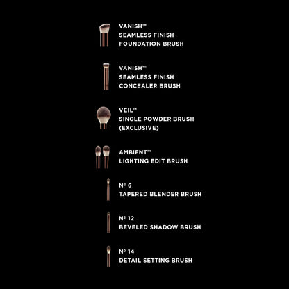 PRE ORDER-Vegan Face & Eye Travel Brush Set