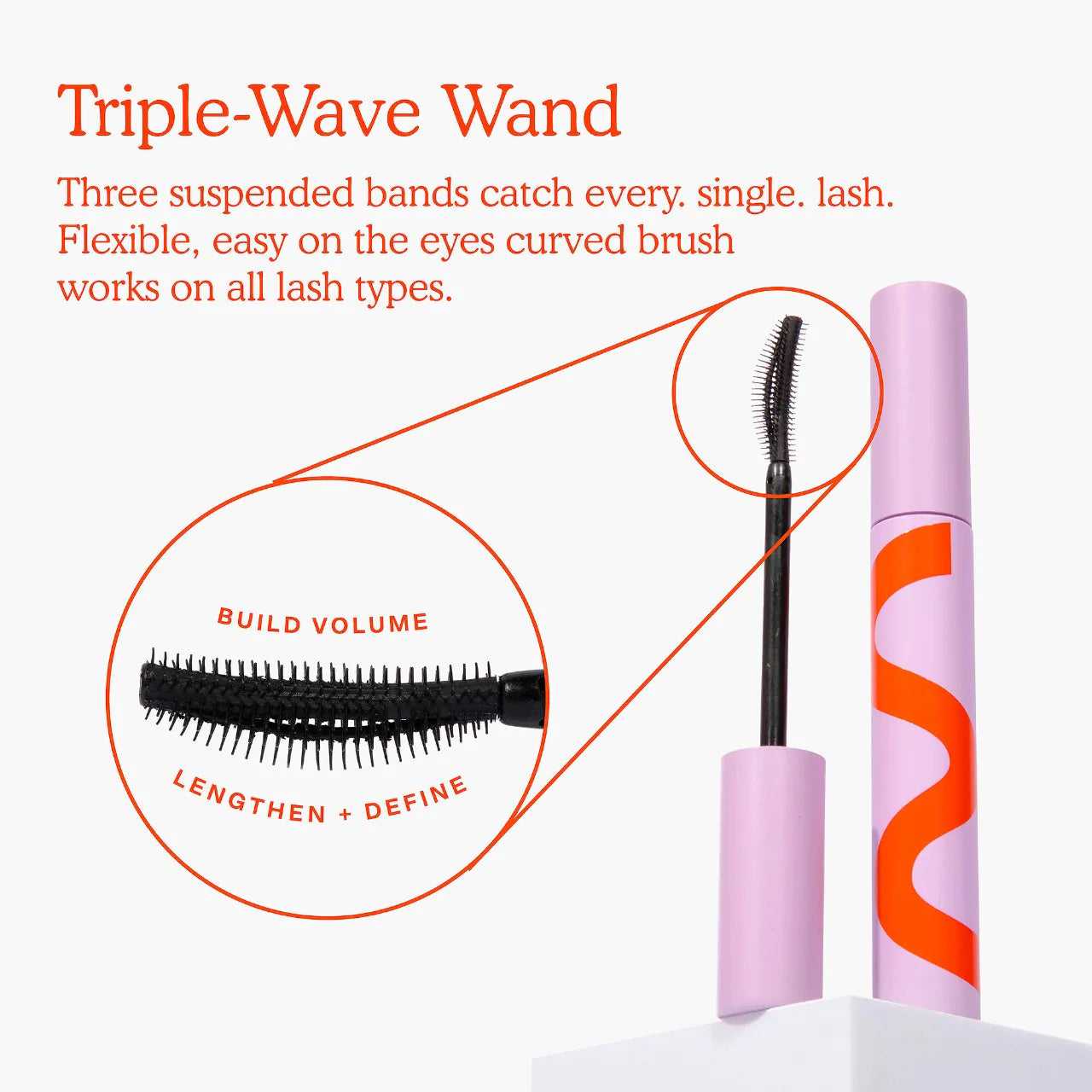 PRE ORDER-MakeWaves Lengthening + Volumizing Mascara