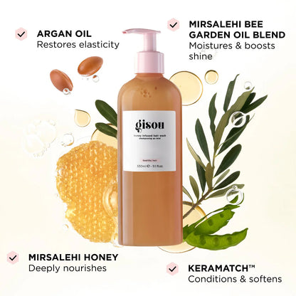 PRE ORDER-Honey Infused Hair Wash Shampoo