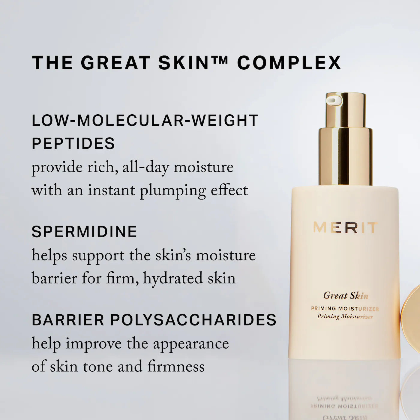 PRE ORDER-Great Skin Priming And Firming Moisturizer With Peptides And Hyaluronic Acid