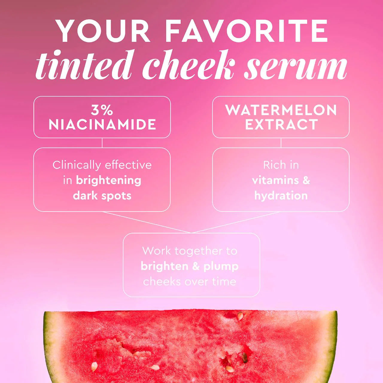 PRE ORDER-Watermelon Glow Niacinamide Dewy Flush - Brightening Serum Blush