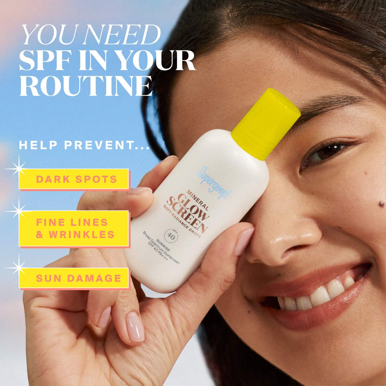 PRE ORDER-Glowscreen Soft-Radiance Drops Mineral SPF 40