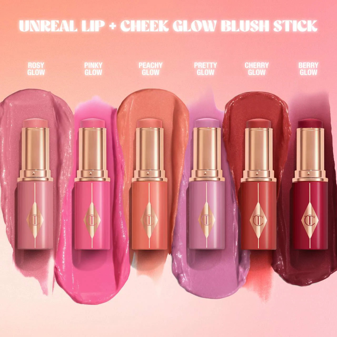PRE ORDER-Unreal Lip + Cheek Glow Blush Stick with Hyaluronic Acid