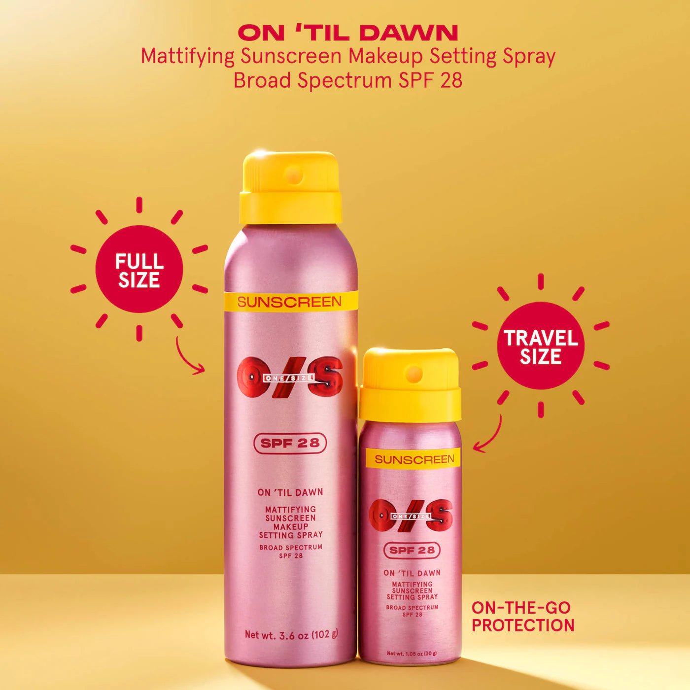 PRE ORDER-On 'Til Dawn Mattifying Sunscreen Makeup Setting Spray SPF 28