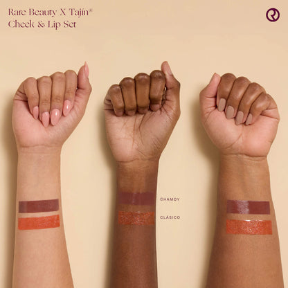 PRE ORDER-Rare Beauty x Tajin Soft Pinch Liquid Blush & Positive Light Luminizing Lip Gloss Duo Set
