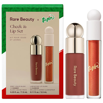 PRE ORDER-Rare Beauty x Tajin Soft Pinch Liquid Blush & Positive Light Luminizing Lip Gloss Duo Set