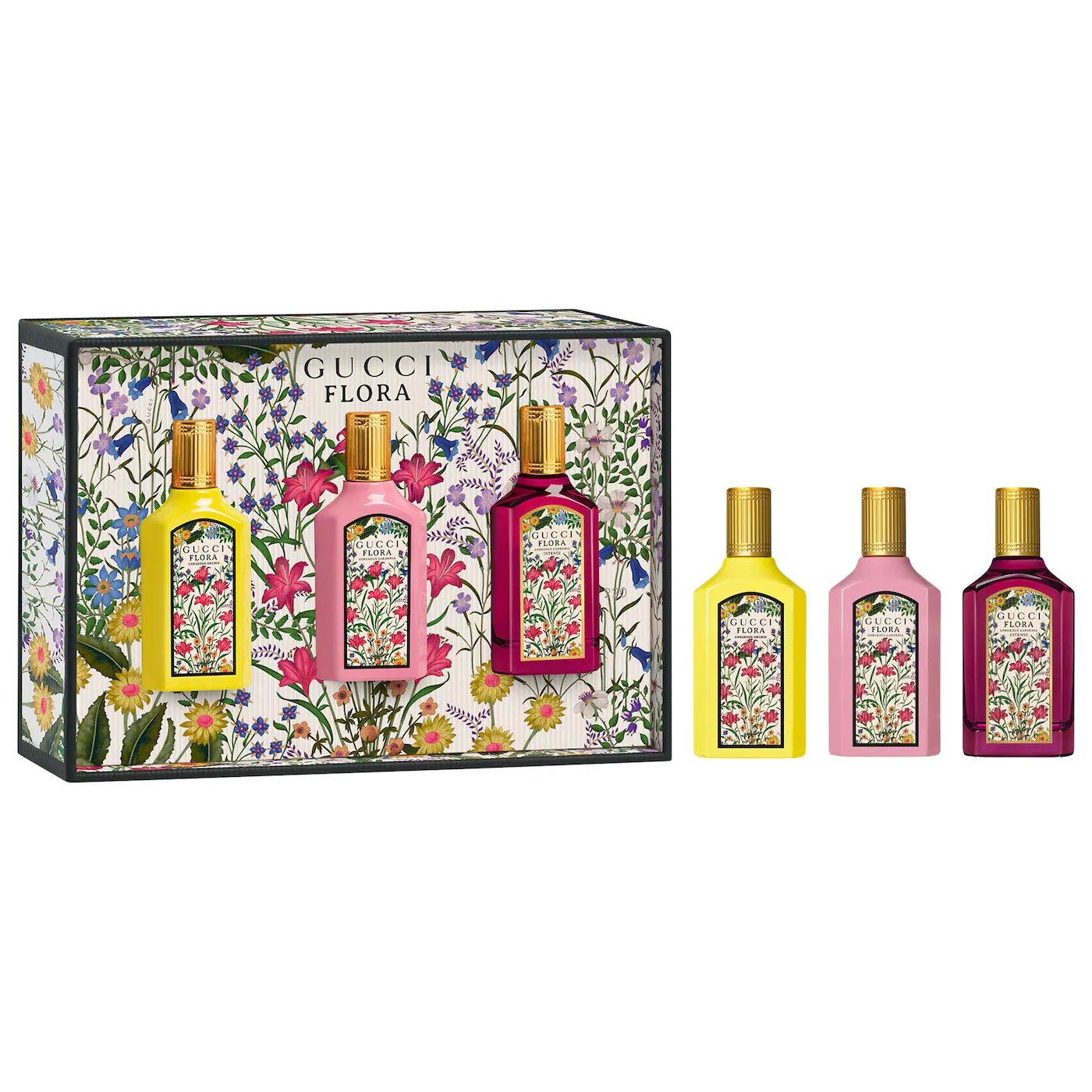 Mini Flora Gorgeous Collection Perfume Sampler Gift Set