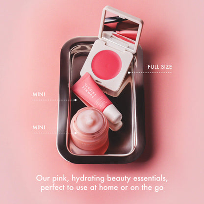 PRE ORDER-The Dewy Pink Set with mini Lip Butter Balm in Pink Sugar