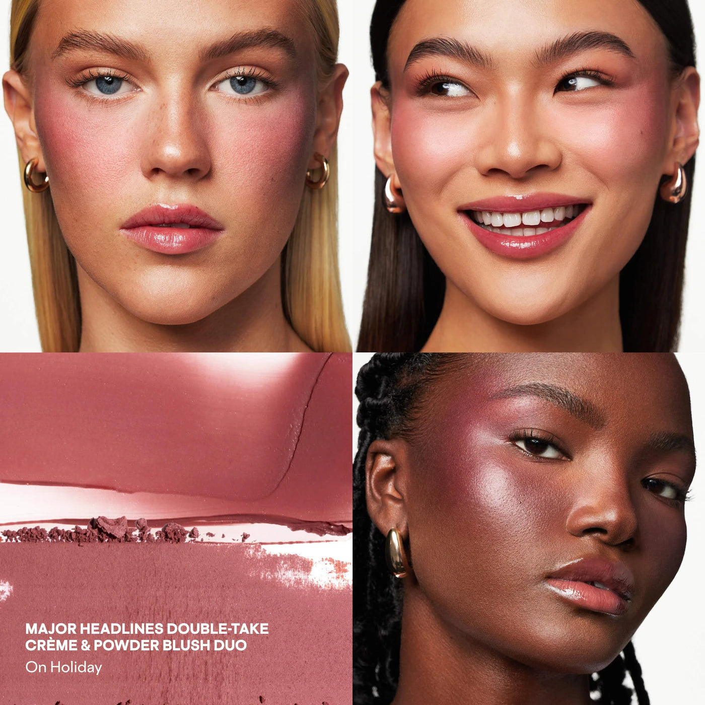 Patrick's Glow and Gloss Set: Major Headlines Blush Duo and Plumping Lip Gloss Makeup Gift Set