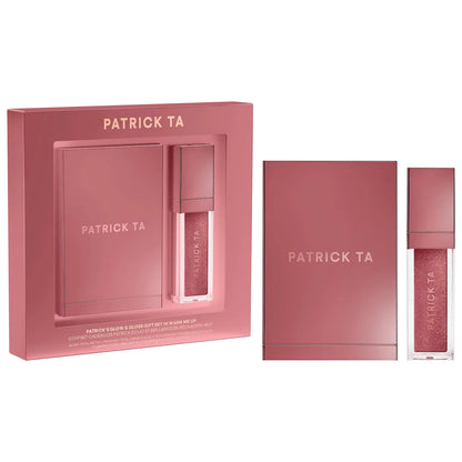 Patrick's Glow and Gloss Set: Major Headlines Blush Duo and Plumping Lip Gloss Makeup Gift Set