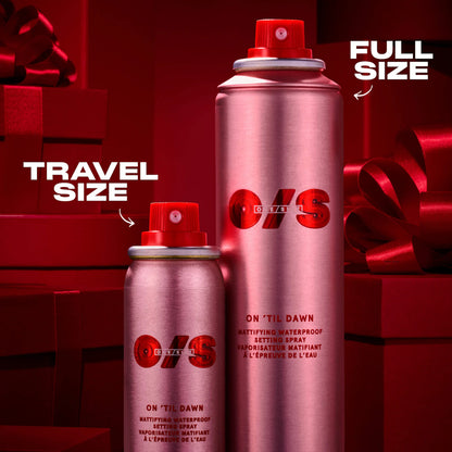 PRE ORDER-On 'Til Dawn Mattifying Waterproof Setting Spray Big & Bitty Duo