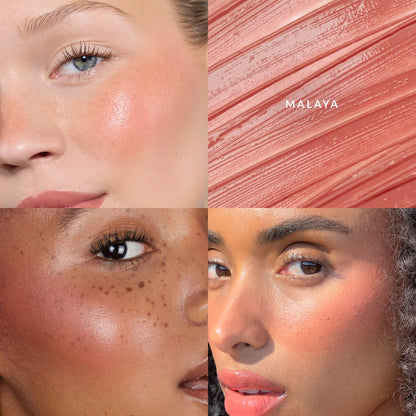 Cream Blush Duo with Duo Face Brush Gift Set