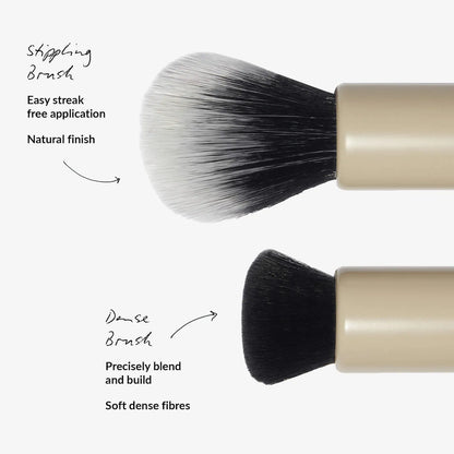 Cream Blush Duo with Duo Face Brush Gift Set