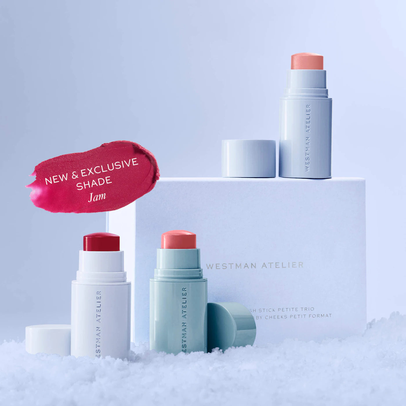 Mini Baby Cheeks Lip + Cheek Cream Blush Stick Trio Gift Set