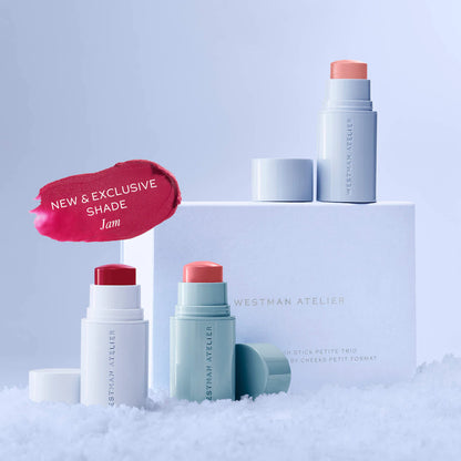 Mini Baby Cheeks Lip + Cheek Cream Blush Stick Trio Gift Set